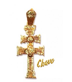 Cruz de Caravaca de oro 5RGruesa
