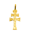Cruz laminada en oro